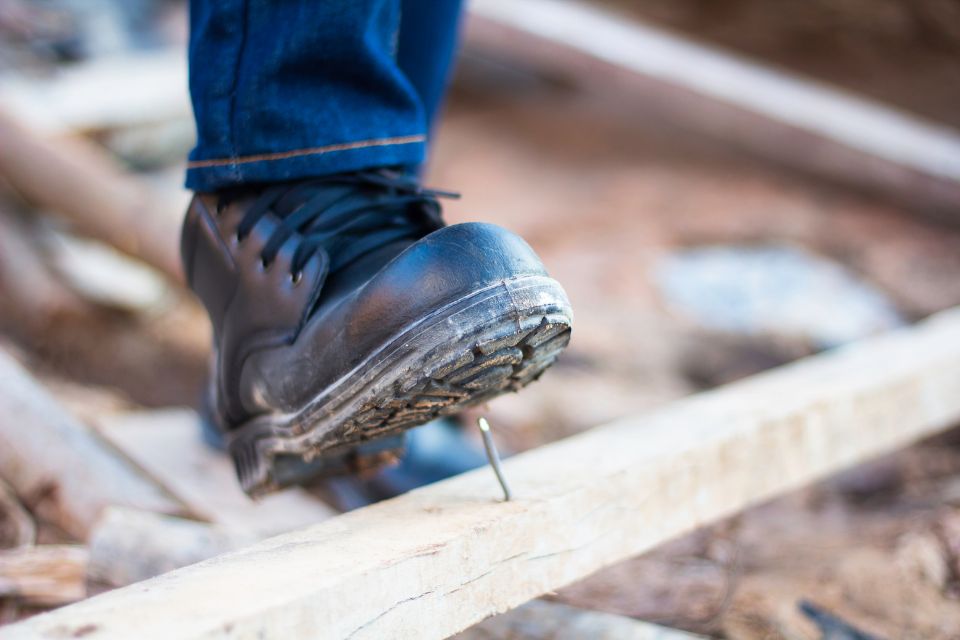 Foot safety at work tips